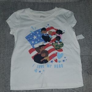 Kids 'I Love My Hero' White T-Shirt